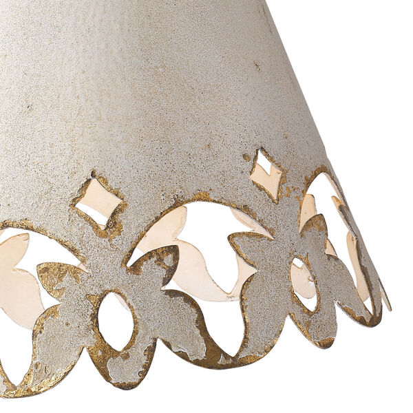 Eloise Antique Ivory One-Light Pendant, image 4